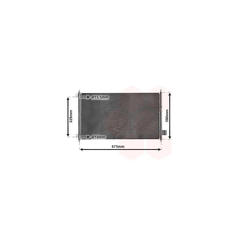 Condenseur, climatisation VAN WEZEL 25005229