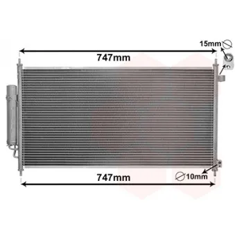 Condenseur, climatisation VAN WEZEL 25005233