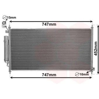 Condenseur, climatisation VAN WEZEL 25005234