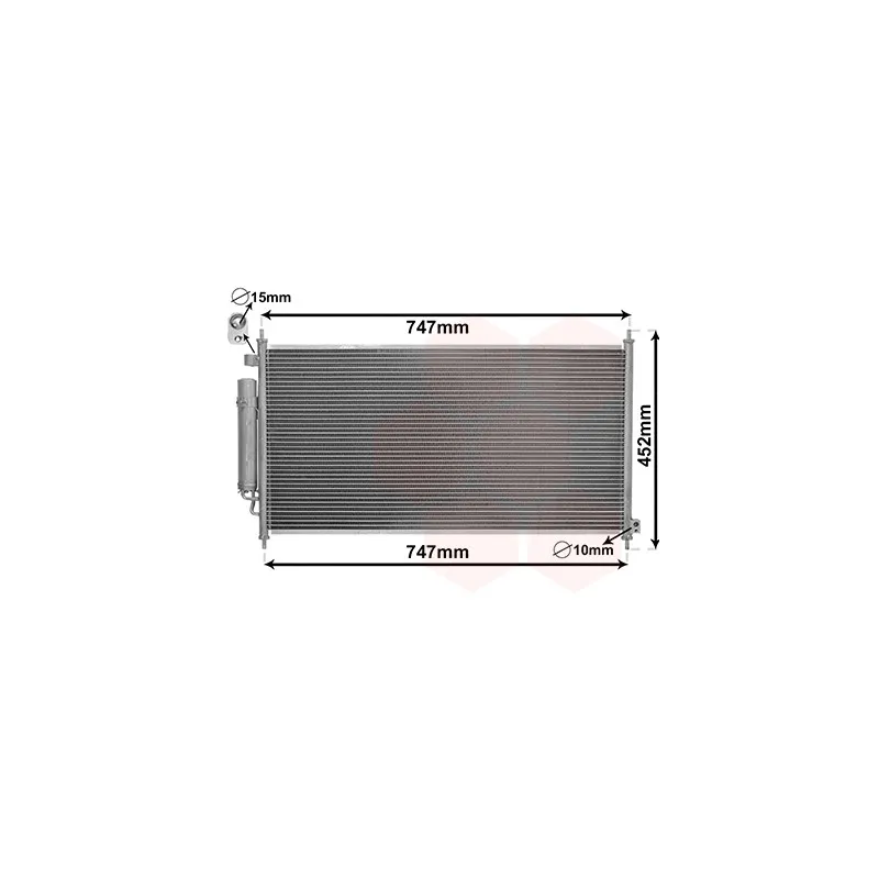 Condenseur, climatisation VAN WEZEL 25005234