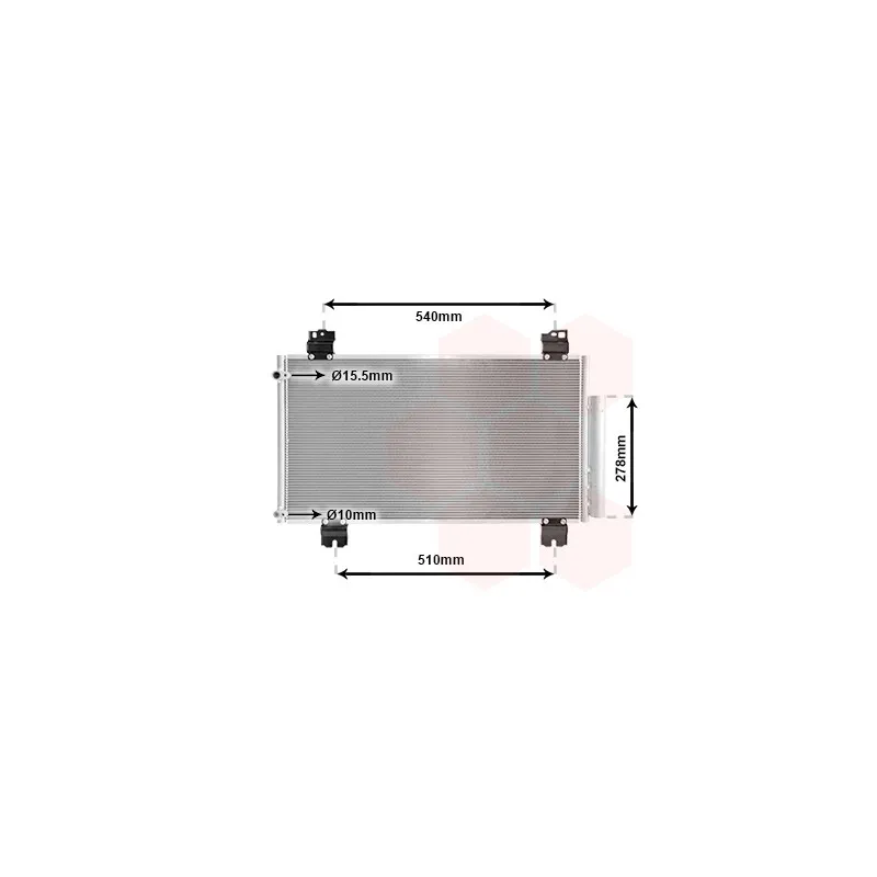 Condenseur, climatisation VAN WEZEL 25005236
