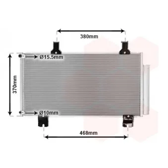 Condenseur, climatisation VAN WEZEL 25005247