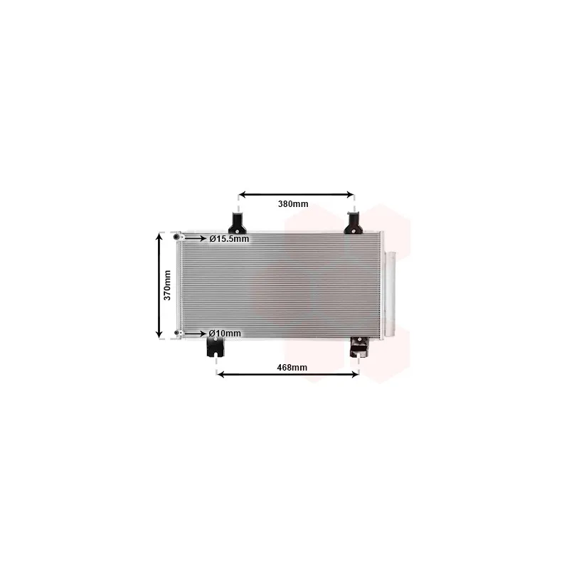 Condenseur, climatisation VAN WEZEL 25005247