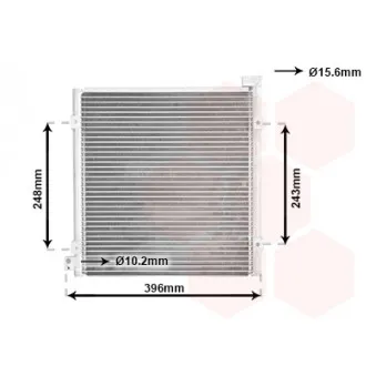 Condenseur, climatisation VAN WEZEL 25005249