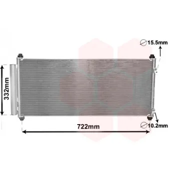 Condenseur, climatisation VAN WEZEL 25005264