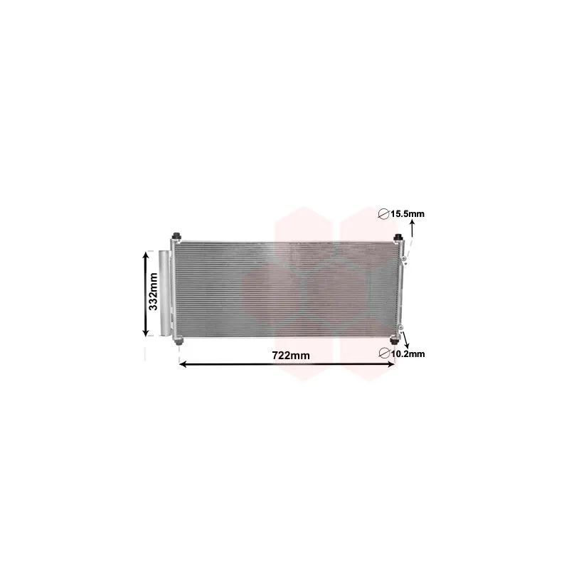 Condenseur, climatisation VAN WEZEL 25005264
