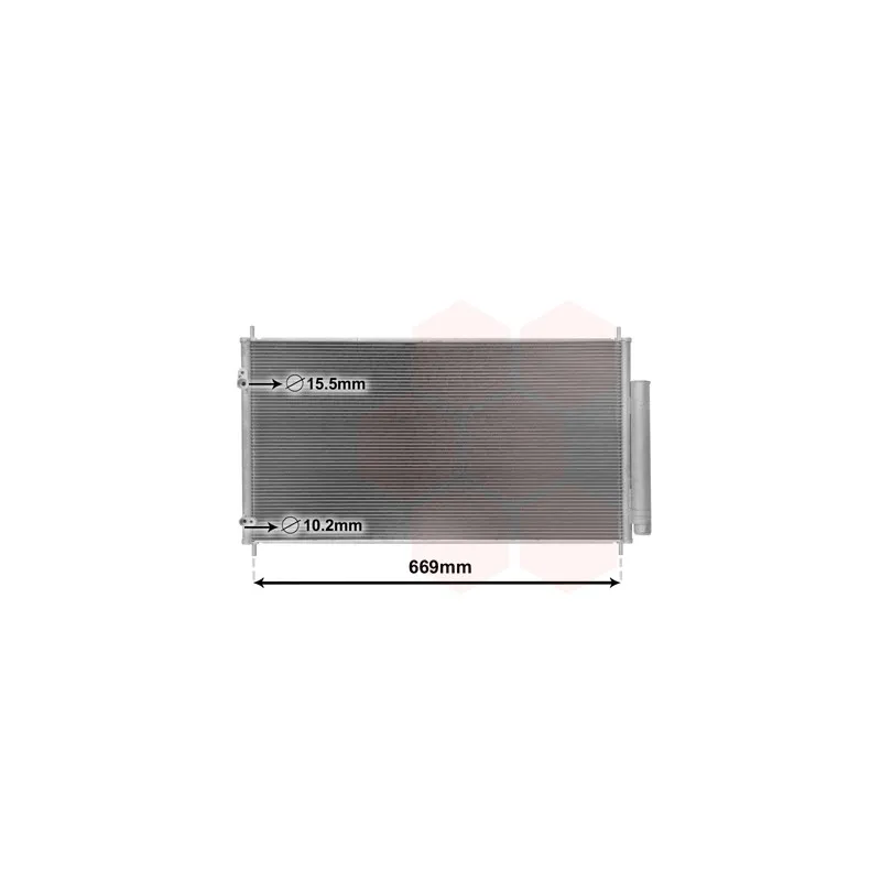 Condenseur, climatisation VAN WEZEL 25005290