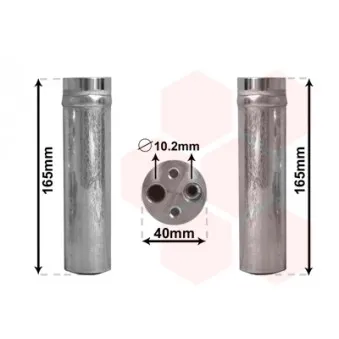 Filtre déshydratant, climatisation VAN WEZEL 2500D230