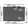 Radiateur, refroidissement du moteur VAN WEZEL 25012702 - Visuel 1