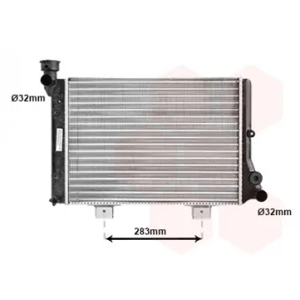 Radiateur, refroidissement du moteur VAN WEZEL 26002005
