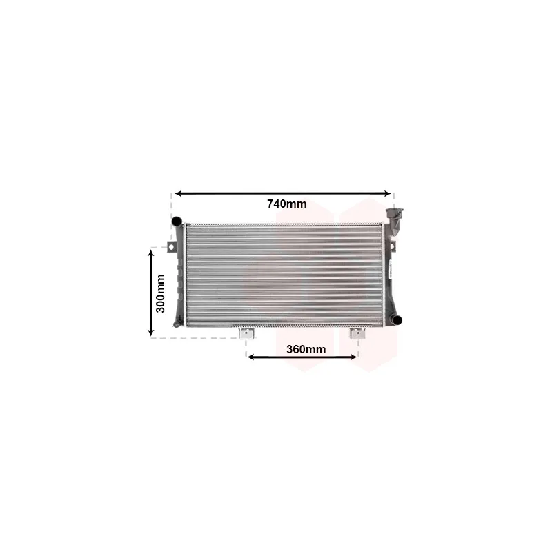 Radiateur, refroidissement du moteur VAN WEZEL 26002015