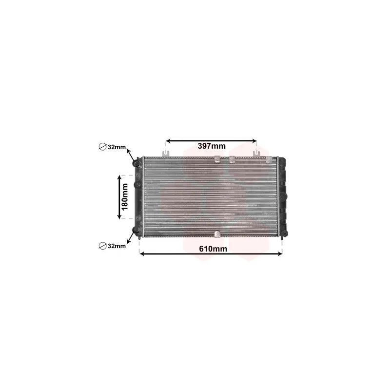 Radiateur, refroidissement du moteur VAN WEZEL 26002021
