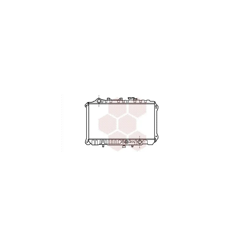Radiateur, refroidissement du moteur VAN WEZEL 27002019