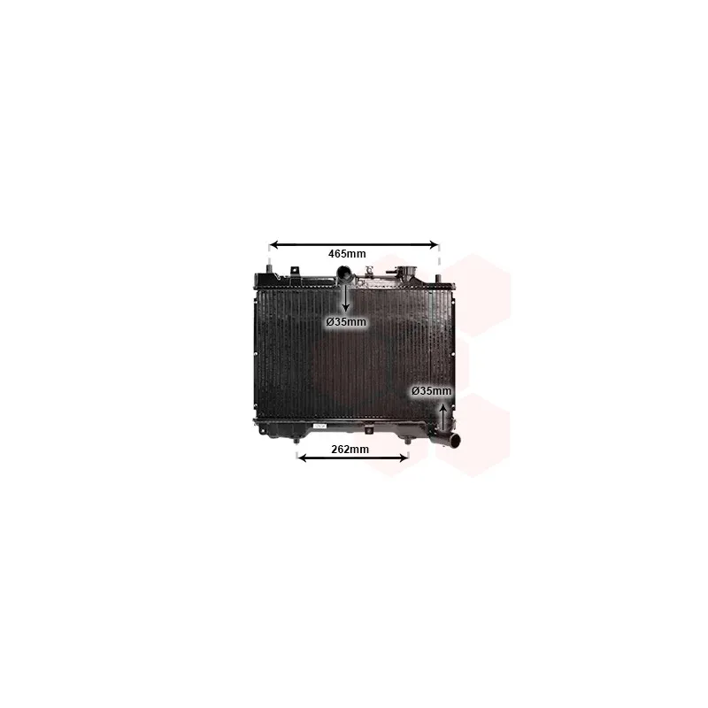 Radiateur, refroidissement du moteur VAN WEZEL 27002024