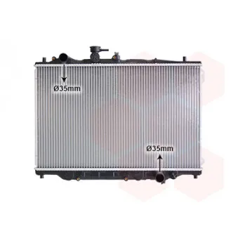 Radiateur, refroidissement du moteur VAN WEZEL 27002048