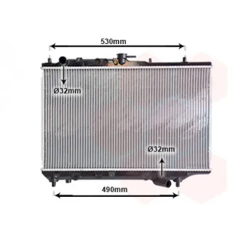 Radiateur, refroidissement du moteur VAN WEZEL 27002088