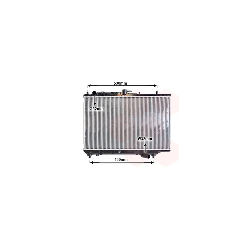 Radiateur, refroidissement du moteur VAN WEZEL 27002088