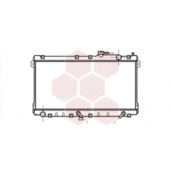 Radiateur, refroidissement du moteur VAN WEZEL 27002094
