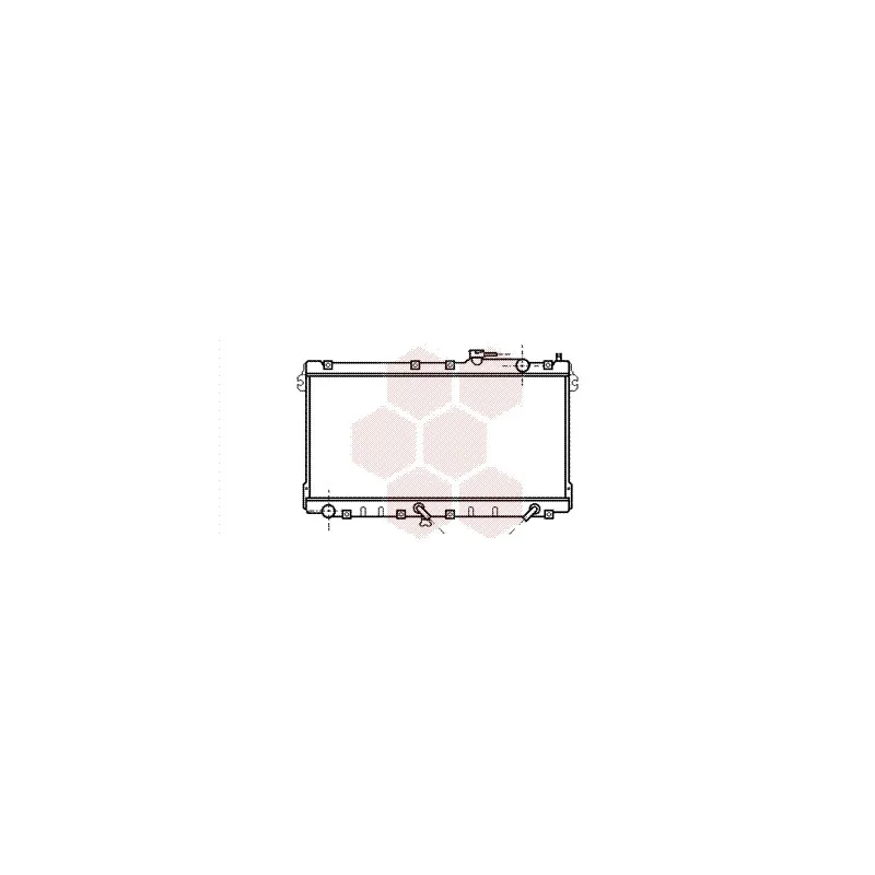 Radiateur, refroidissement du moteur VAN WEZEL 27002094