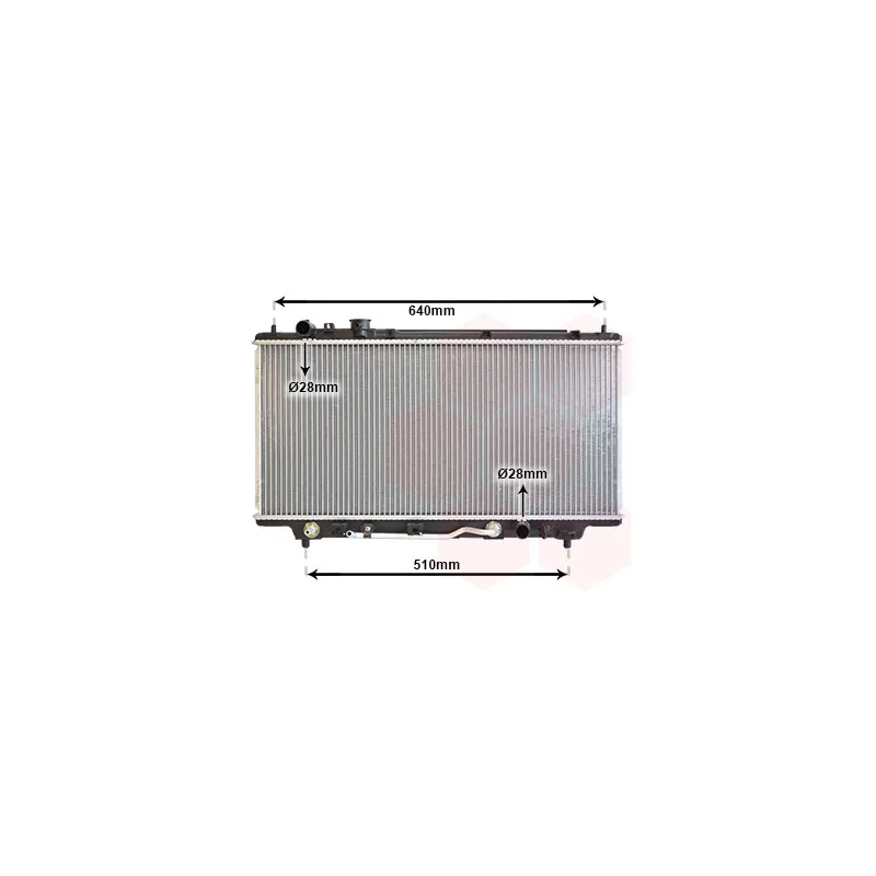 Radiateur, refroidissement du moteur VAN WEZEL 27002100