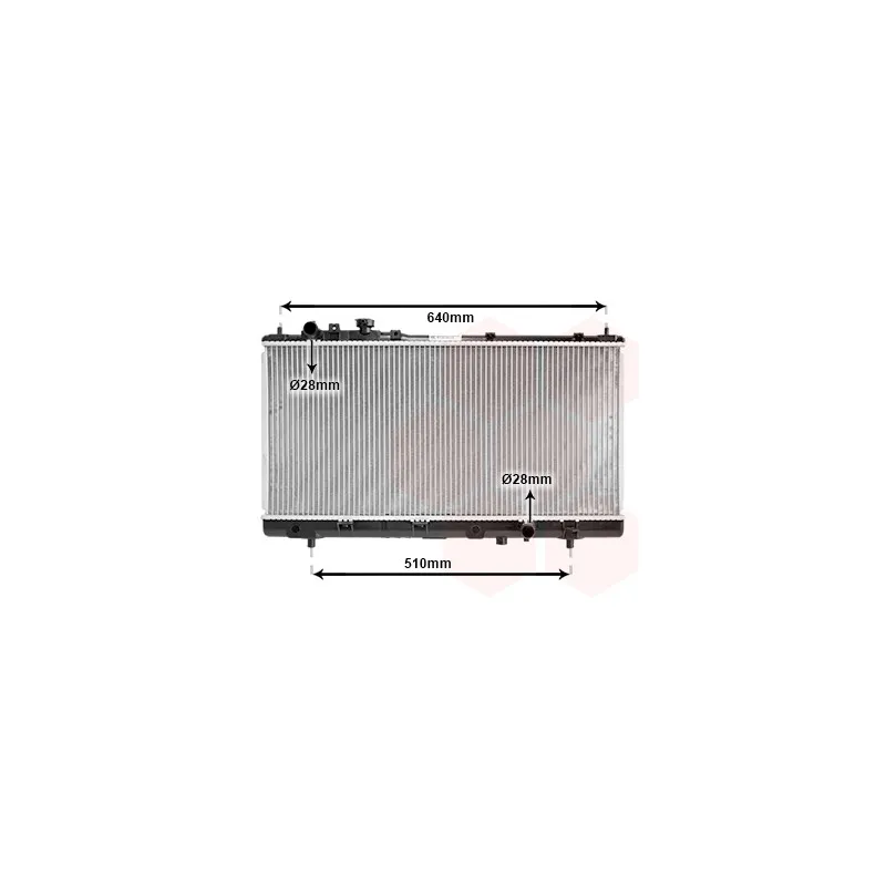 Radiateur, refroidissement du moteur VAN WEZEL 27002151