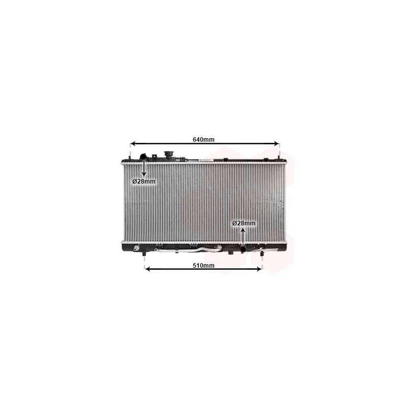 Radiateur, refroidissement du moteur VAN WEZEL 27002152