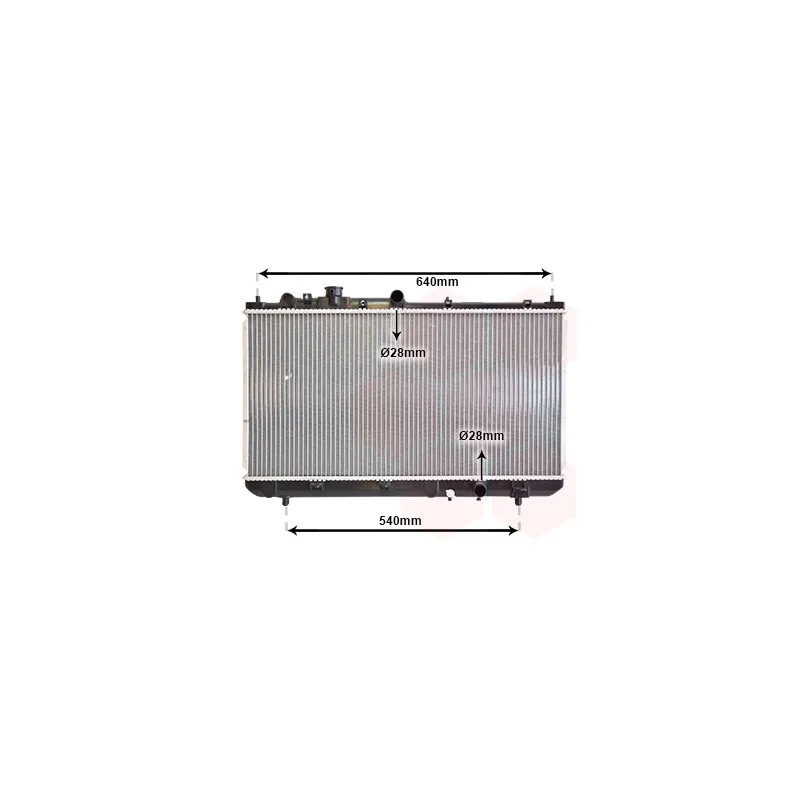 Radiateur, refroidissement du moteur VAN WEZEL 27002153