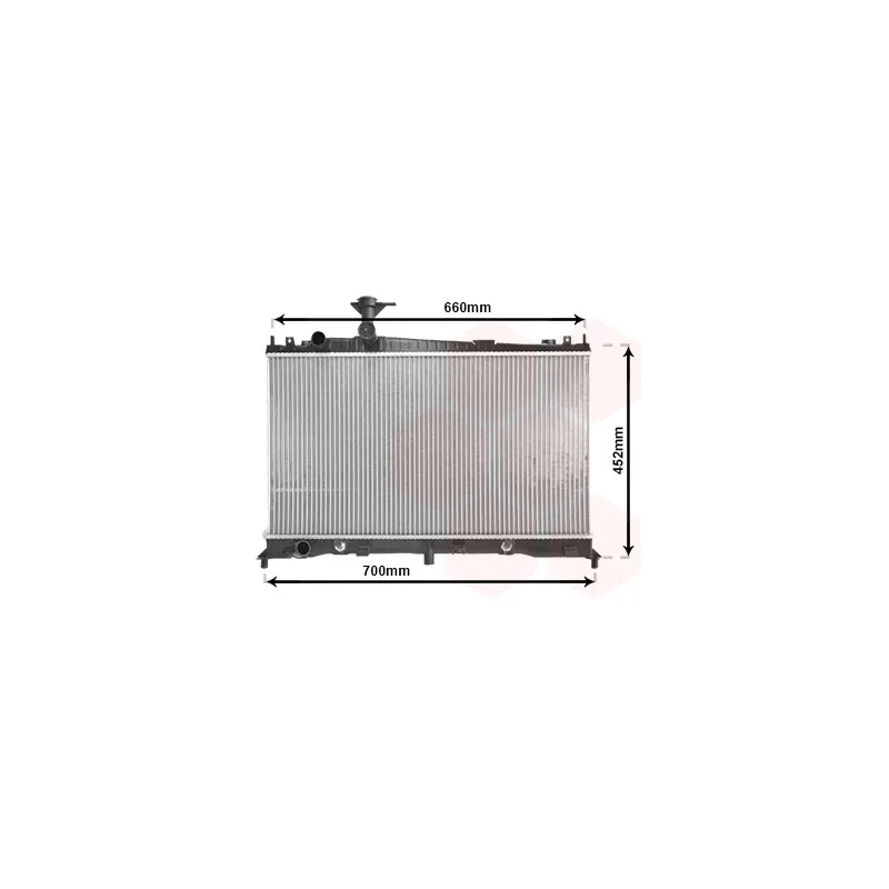 Radiateur, refroidissement du moteur VAN WEZEL 27002161