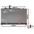 Radiateur, refroidissement du moteur VAN WEZEL 27002163 - Visuel 1