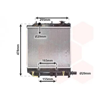Radiateur, refroidissement du moteur VAN WEZEL