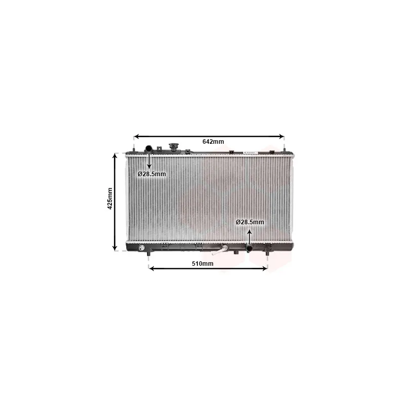 Radiateur, refroidissement du moteur VAN WEZEL 27002167