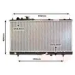 Radiateur, refroidissement du moteur VAN WEZEL 27002168 - Visuel 1
