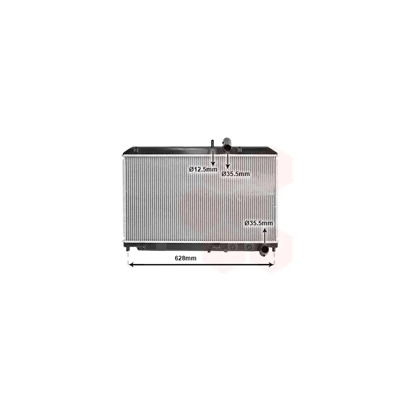 Radiateur, refroidissement du moteur VAN WEZEL 27002169