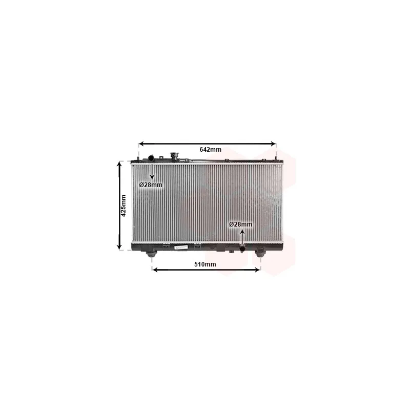 Radiateur, refroidissement du moteur VAN WEZEL 27002173