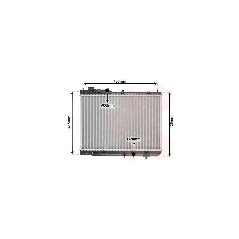 Radiateur, refroidissement du moteur VAN WEZEL 27002214