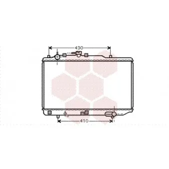 Radiateur, refroidissement du moteur VAN WEZEL 27002221