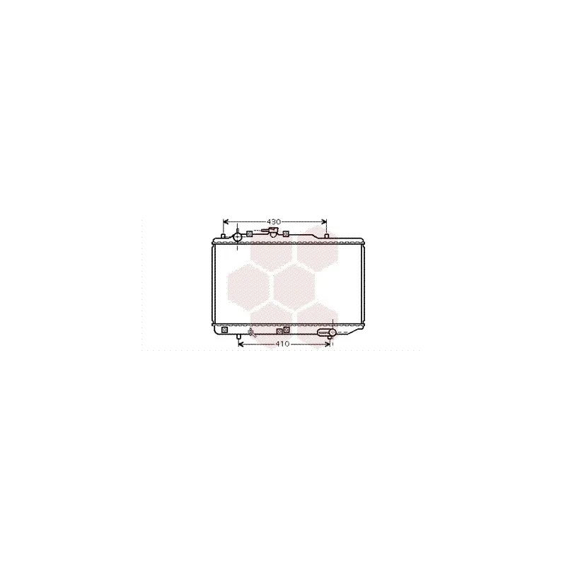 Radiateur, refroidissement du moteur VAN WEZEL 27002221