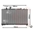 Radiateur, refroidissement du moteur VAN WEZEL 27002227 - Visuel 1
