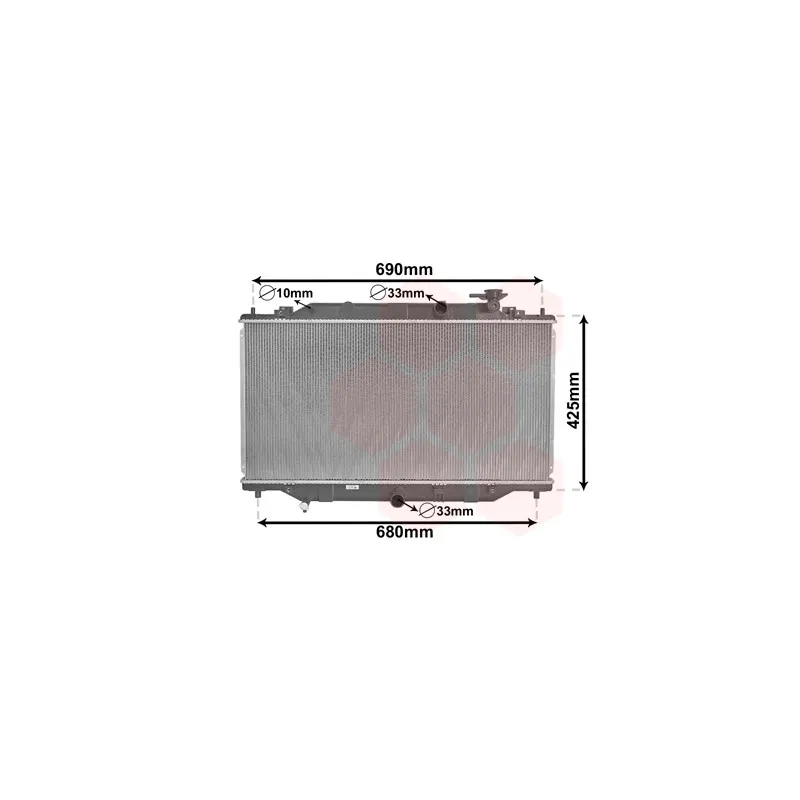 Radiateur, refroidissement du moteur VAN WEZEL 27002269