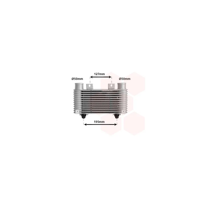 Intercooler, échangeur VAN WEZEL 27004239