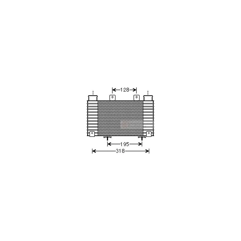 Intercooler, échangeur VAN WEZEL 27004250