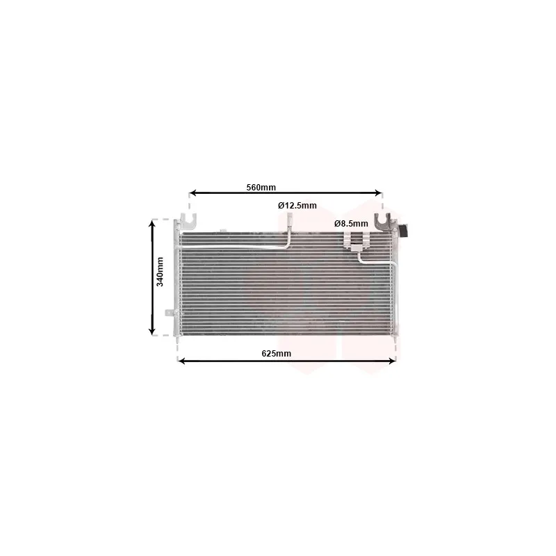 Condenseur, climatisation VAN WEZEL 27005125
