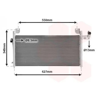 Condenseur, climatisation VAN WEZEL 27005141