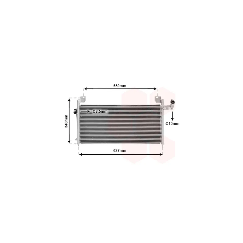 Condenseur, climatisation VAN WEZEL 27005141