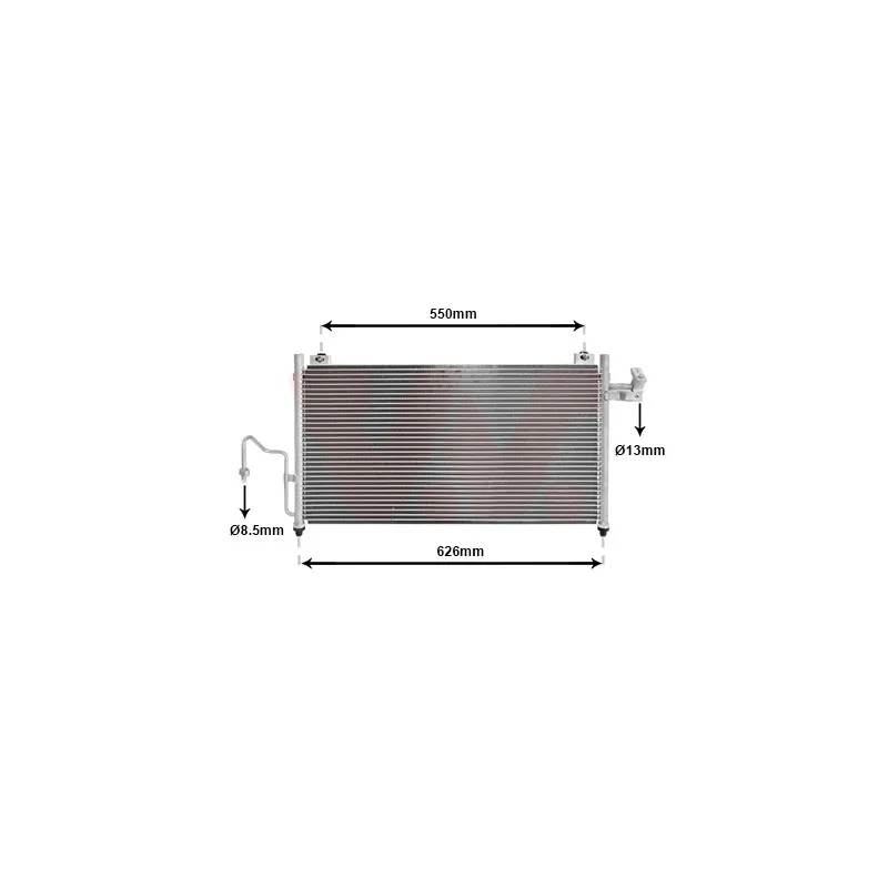 Condenseur, climatisation VAN WEZEL 27005147