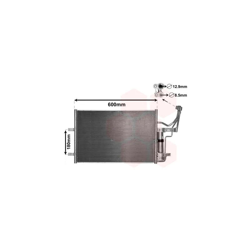 Condenseur, climatisation VAN WEZEL 27005184