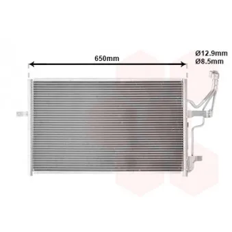 Condenseur, climatisation VAN WEZEL 27005186