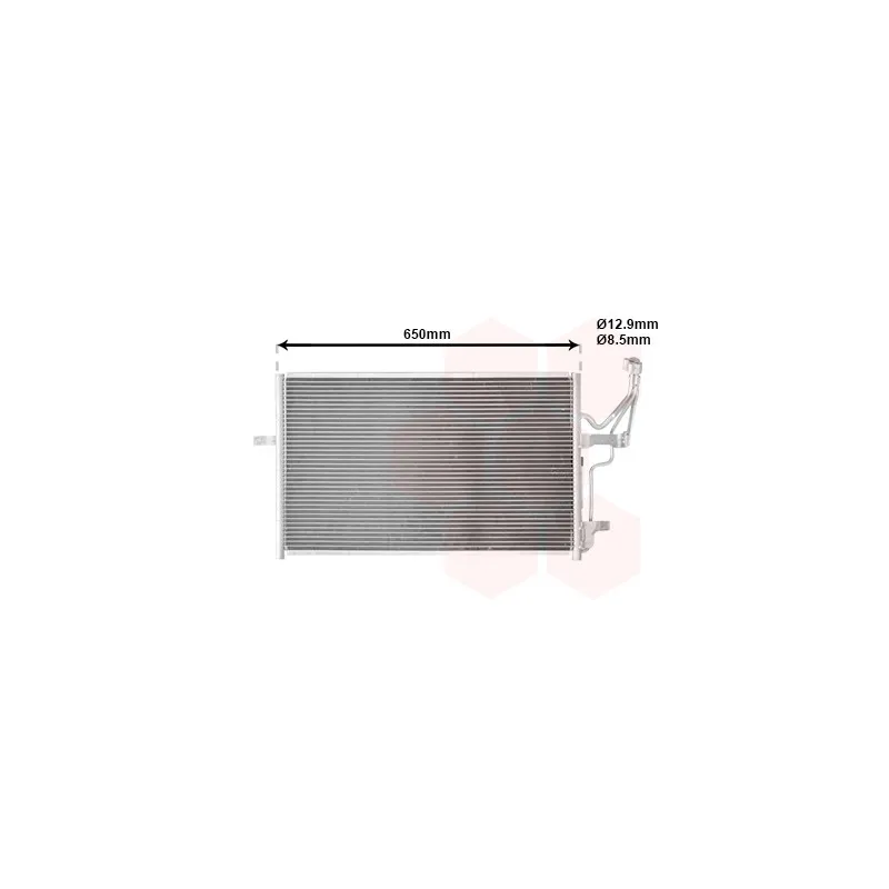 Condenseur, climatisation VAN WEZEL 27005186