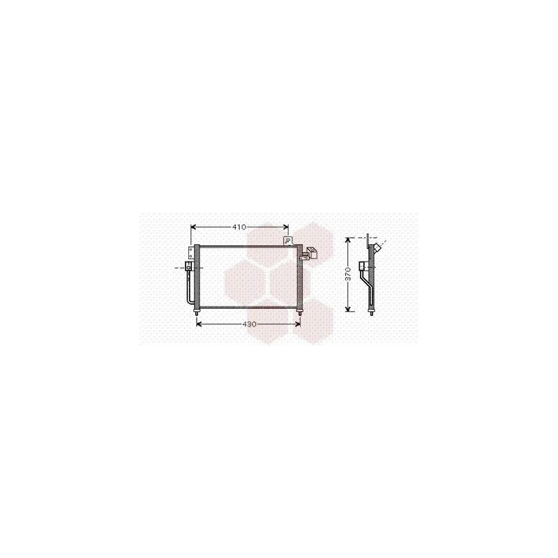 Condenseur, climatisation VAN WEZEL 27005195