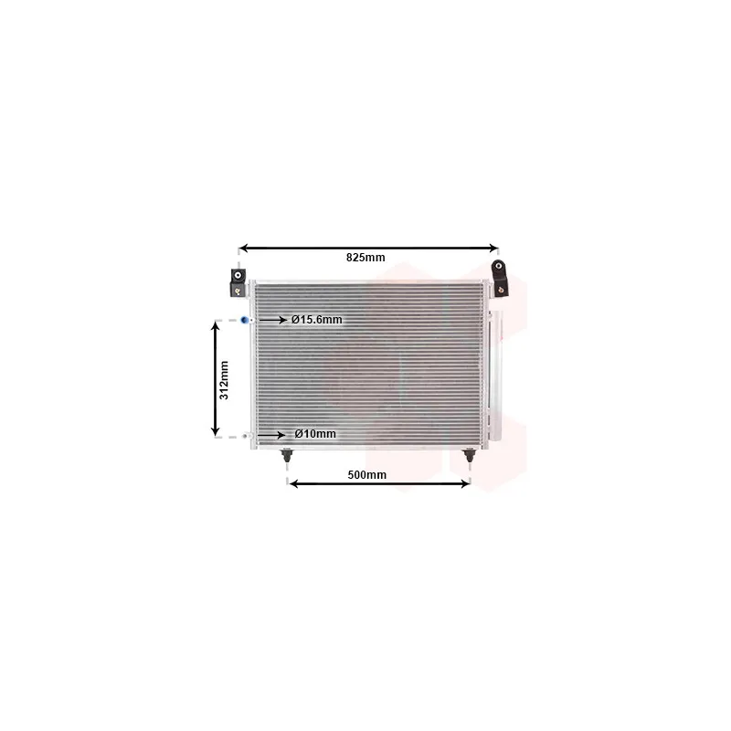 Condenseur, climatisation VAN WEZEL 27005196